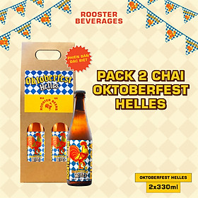 Bia thủ công | Rooster Oktoberfest Helles lốc 2 chai 330ml