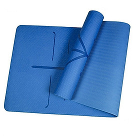 Thảm tập yoga định tuyến TPE 8mm 1lớp Zeno - Tặng dây đeo thảm yoga