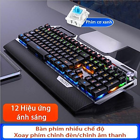 Bàn phím cơ Gaming Coputa Bàn phím máy tính chơi game có dây LED RGB K100