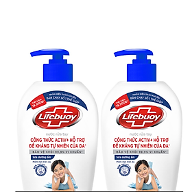 Combo 2 Nước Rửa Tay Lifebuoy 450g Chăm Sóc Da Giúp Dưỡng ẩm Mềm Mại Và