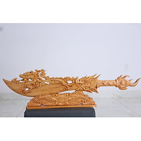 Mua ĐAO GỖ pomu phong thủy dài 84cm (DLONGLUNG)