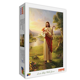 Bộ tranh xếp hình cao cấp 1000 mảnh – Lost Ship With Jesus (50x80cm)