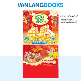 Lịch Treo Tường 2026 Vanlangbooks - Hoàng Thuyền Phúc Gia (VLLXG04B) Cao Cấp