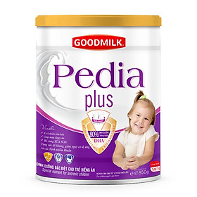 sữa bột Pedia plus dành cho trẻ biếng ăn lon 850g