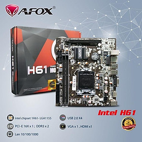 Main H81 AFOX ,Bo mạch chủ máy tính hàng Mới Full box - Hàng chính hãng