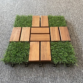 Gạch lát sàn, vỉ lát sàn ECOHUB bằng gỗ rắn chắc, kích thước 30x30cm