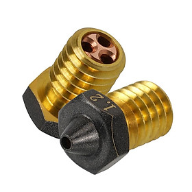 1/2pcs PTFE phủ Cht Vòi 3D V6 Brass Non Stick Filent 0,3mm 0,4mm 0,8mm 1,2mm Vòi phun tốc độ cao 3D Kích thước: 0,2mm