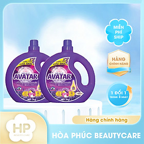 Combo 2 Can Nước Giặt Xả Vải Hương Lavender Avatar (2 Kg/ Can)