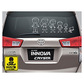 Tem xe sticker trang trí ô tô Family_Car_08