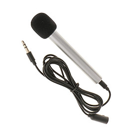 Silver Mini Singing Karaoke Home KTV Microphone Mic for IOS Android Phone