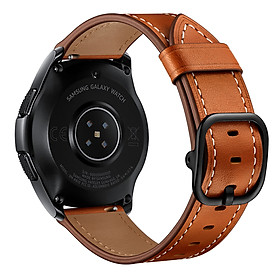 Dây Da Bò Paris Leather cho Galaxy Watch 3 45mm / Galaxy Watch 46 / Huawei Watch GT 2 / Ticwatch Pro (Size 22mm)