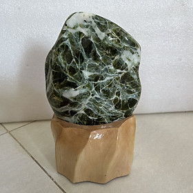 Mua Cây đá phong thủy để bàn chất ngọc Serpentine nặng 3.5kg cao 24 cm rộng 25cm cho người mệnh Hỏa và Mộc (N3.5x24x25)