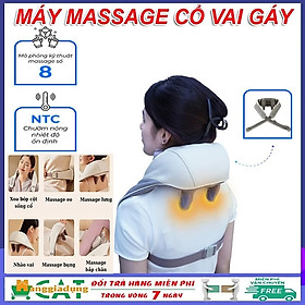 ￼Máy massage cổ vai gáy, chườm nóng với nhiệt độ ổn định, giúp gảm đau vai gáy dành cho người văn phòng và người lớn tuổi