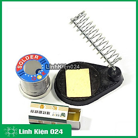 Mua Bộ Phụ Kiện Hàn Đa Năng (01 Cuộn Thiếc OK-100g  01 Nhựa Thông Hộp  01 Kệ Hàn Lò Xo  01 Bọt Biển)