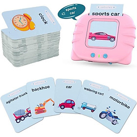 Máy đọc thẻ tiếng Anh 112 Flashcard cho bé, thẻ học 224 từ vựng tiếng Anh, máy đọc thẻ từ vựng tiếng Anh con mèo