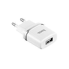 Mua Củ Sạc 2.4A Hoco C11 1 Cổng USB 1A + Tặng Gía Đỡ Điện Thoại Mini - Chính Hãng