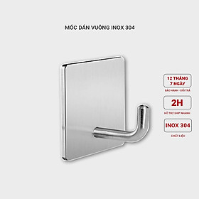 Mua Móc INOX 304 Treo Đồ nặng  treo thớt  nồi niêu INOX 304 Dán Tường Gạch  Men  Kính