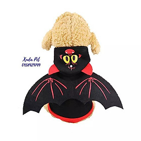 Áo hóa trang halloween cho chó mèo hình cánh dơi siêu chất, siêu ngộ nghĩnh -SP500114