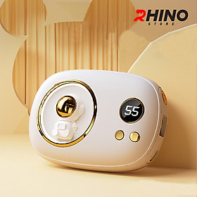 Mua Máy sưởi ấm mini chạy pin cầm tay đèn LED Rhino W303  3 mức độ nhiệt   Làm ấm nhanh _ Hàng chính hãng