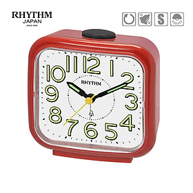 Đồng hồ Rhythm CRA848NR01. KT 10.6 x 10.8 x 6.4cm / 200 g. Vỏ nhựa. Dùng Pin