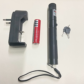 Đèn laser - bút laze lazer 303 tia xanh hoặc đỏ cực sáng - Kèm pin sạc và bộ sạc