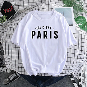 Áo Thun Tay Lỡ Unisex ICI CEST PARIS MESSI Chất Cotton Dày Mịn