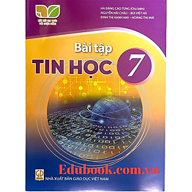 Sách – Tin Học 7 kết nối tri thức và 2 tập giấy kiểm tra kẻ ngang vỏ xanh