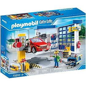 Đồ chơi nhập vai Playmobil Garage sửa chữa ô tô