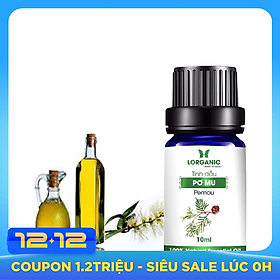 Tinh dầu pơ mu Lorganic 10ml/ Tinh dầu thiên nhiên nguyên chất/ Hương thơm ngọt ngào, ấm áp/ Giải tỏa căng thẳng, mệt mỏi, xua đuổi muỗi và côn trùng/ Thích hợp dùng với đèn xông và máy khuếch tán.