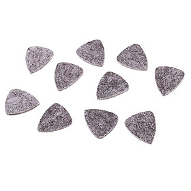 10X Wool Felt Guitar Picks for Ukulele Guitar Plectrum Part 3MM Grey Durable