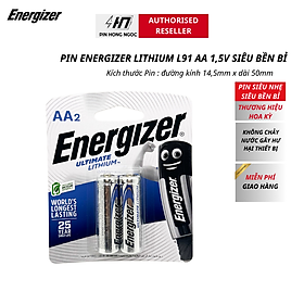 Pin AA Energizer Ultimate Lithium L91 - Vỉ 2 viên