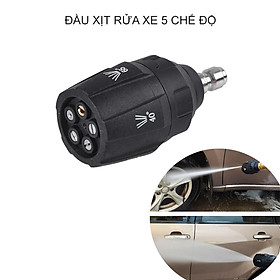 Mua Bec rửa xe phun áp lực cao 5 chế độ  gắn tay rửa xe  kết nối nhanh 1/4 Inch bằng inox-đồng