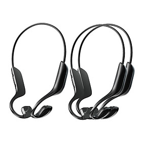 3x Wireless Bone Conduction Headphones Sport Stereo Earphone with Mic Black New