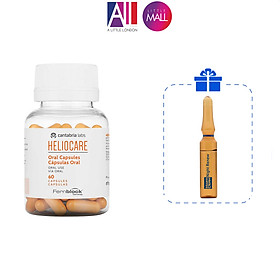 Viên uống chống nắng Heliocare oral 60 viên TẶNG Ampoule chống lão hóa Martiderm (Nhập khẩu)