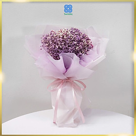 Mua Hoa Baby Hoa Khô Trắng Hồng Bó Quà Tặng