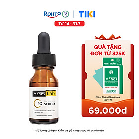 Seum VItamin C 10% dưỡng trắng mờ thâm sạm Acnes Lab C10 serum 15ml
