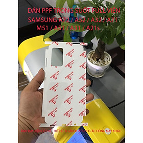 Mua Dán PPF full viền mặt lưng dành cho SAMSUNG A72 / A52 / M51 / A32 / A71 / A51 / A31 / A21s bảo vệ máy toàn diện