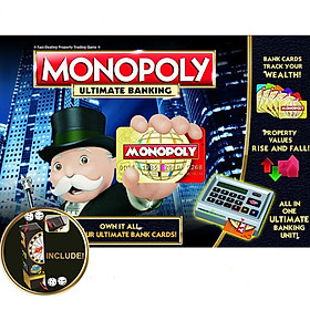 Hình ảnh Cờ tỷ phú Monopoly Ultimate Banking , Monopoly Here & Now The World Edition