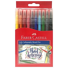 Faber-Castell - Viết Thư Pháp Calligraphy Đầu Cọ - 10 Màu - 551310