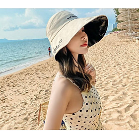 Mũ nón rộng vành chống nắng nửa đầu thời trang nữ