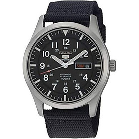 Seiko Men's SNZG15 Seiko 5 Automatic Stainless Steel Watch with Nylon Strap