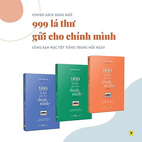 Nơi bán Combo 3 tập Sách song ngữ - 999 lá thư gửi cho chính mình ( tặng kèm bookmark Sáng Tạo ) - Giá Từ -1đ