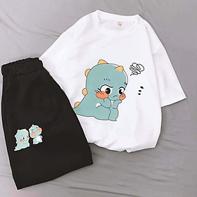 Đồ bộ hoạt hình form rộng Unisex Klong suy nghĩ dành cho nữ Molly Urban