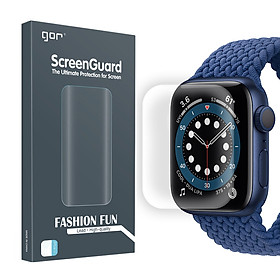 Miếng Dán Dẻo GOR dành cho Apple Watch Series 4/5/6/SE Size 40/44mm (Bộ 3 Miếng) - Hàng Nhập Khẩu