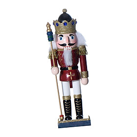 Christmas Nutcracker Soldier Figure Puppet Toy Doll for Desktop Home Decor