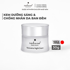 Kem Dưỡng Phục Hồi Chống Lão Hoá Ban Đêm Sakura Restorative Night Cream (30g)