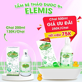 Chai 500ml Nước thảo dược tắm gội cho trẻ sơ sinh DK Pharma Elemis