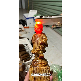 Mua Tượng chú tiểu gỗ huyết long mọng dầu kt cao 20×7cm
