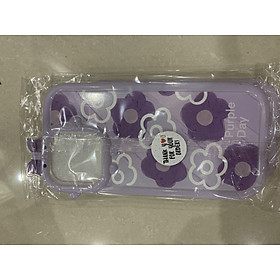 Ốp lưng Iphone chống sốc hình tiếu quái họa tiết hoa tím dành cho Iphone 11  Phone 11 Pro  Iphone 11 Pro Max  Iphone 12  Iphone 12 Pro  Iphone 12 Pro Max  Iphone 13  Iphone 1