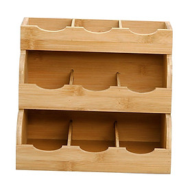 Wooden  Organizer Practical Multifunctional for Coffee Shop